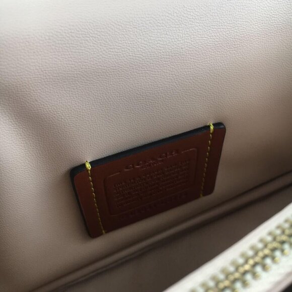 COACH Pillow Tabby 26 Crossbody Shoulder Bag Ivory Brass Leather C0772 OUTLET - Picture 8 of 9